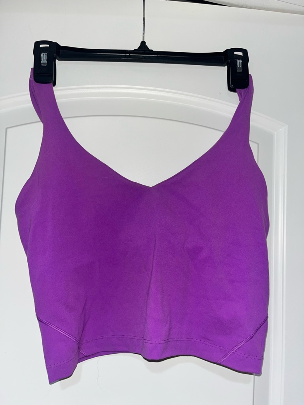 lululemon athletica Purple V-Neck Cropped Tank